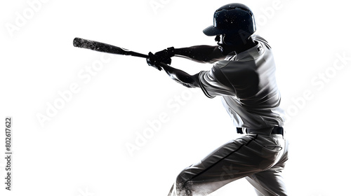 silhouette, baseball