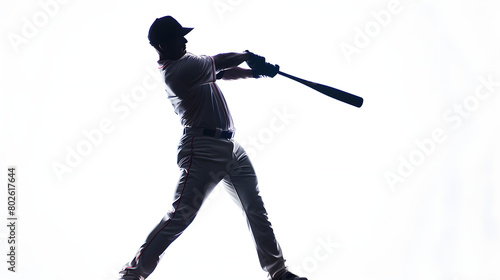 silhouette  baseball