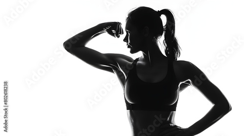 silhouette, fitness model © Cho