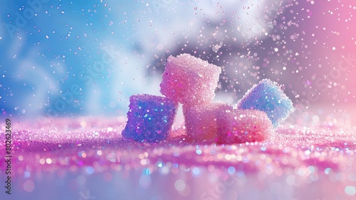Sweet dreams are made of sugar, and so is this sparkling candy. photo