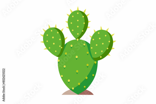 cactus in the desert vector art  illustration