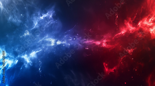 Red and Blue isolation background  Illustration