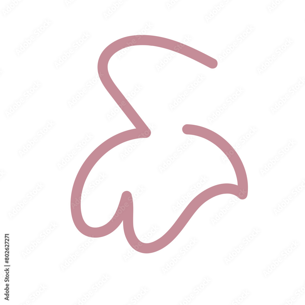 Abstract shapes squiggle lines vector 