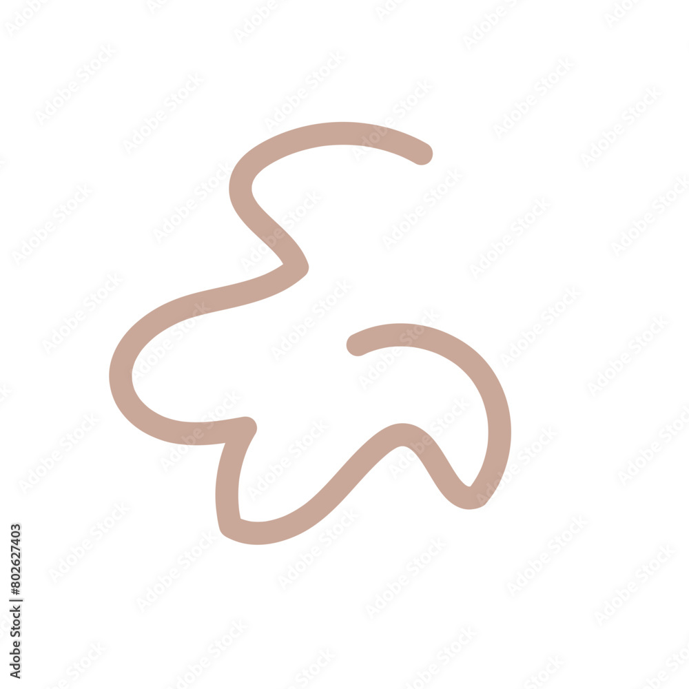 Abstract shapes squiggle lines vector Abstract shapes squiggle lines vector
