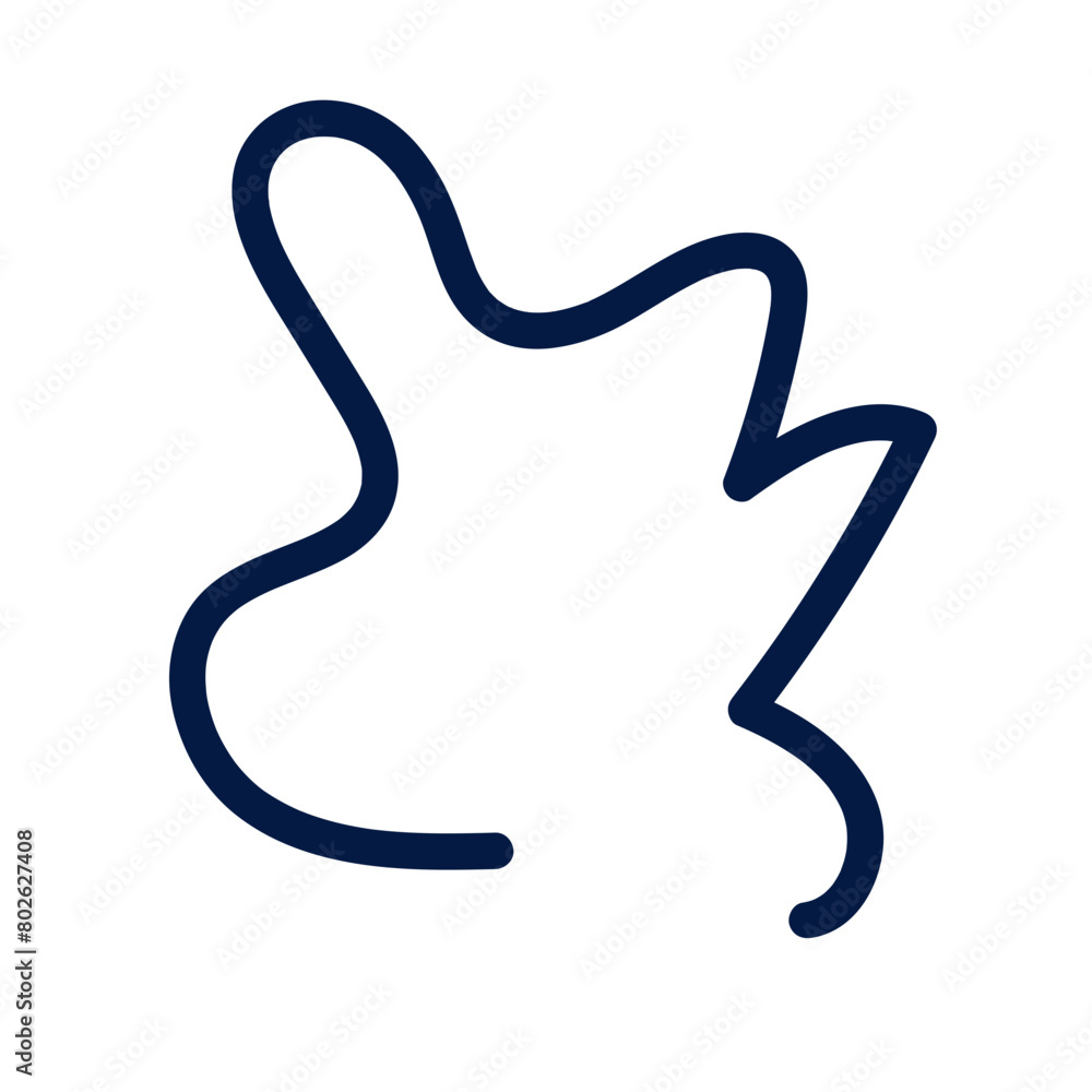 Abstract shapes squiggle lines vector Abstract shapes squiggle lines vector