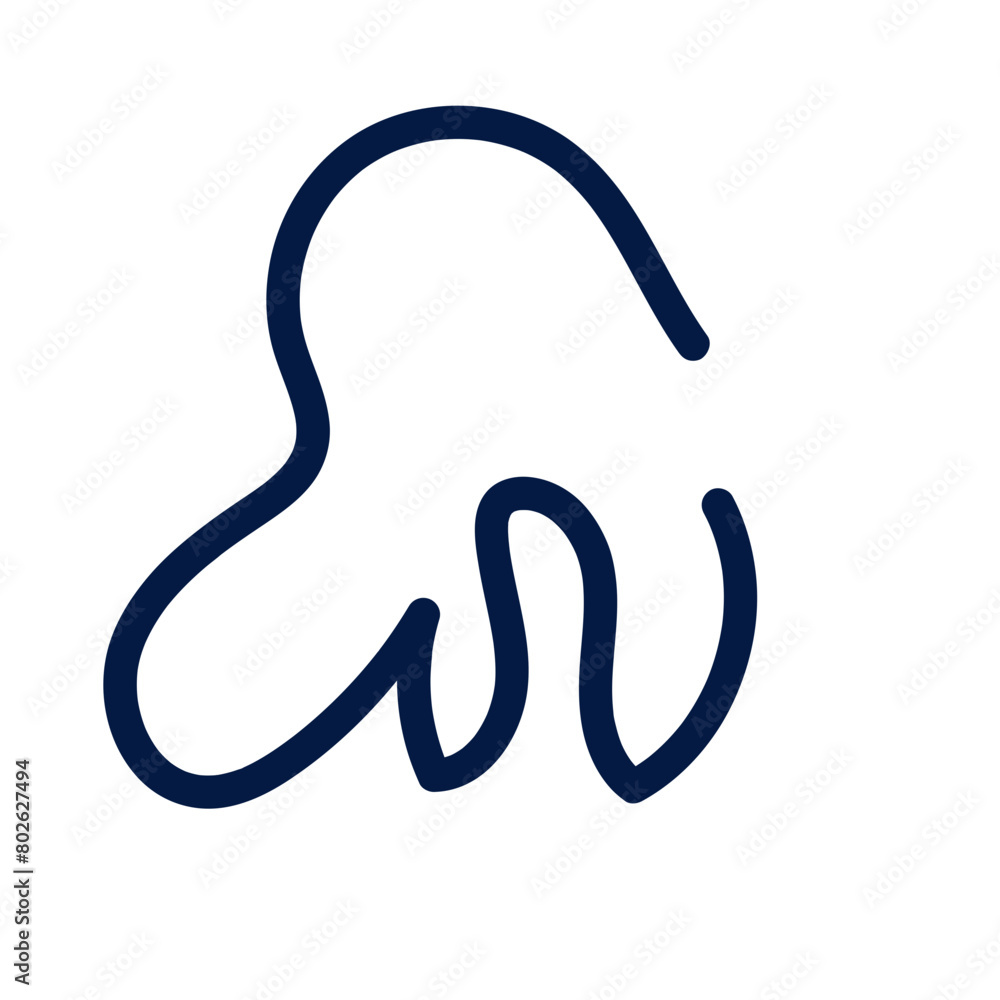 Abstract shapes squiggle lines vector Abstract shapes squiggle lines vector
