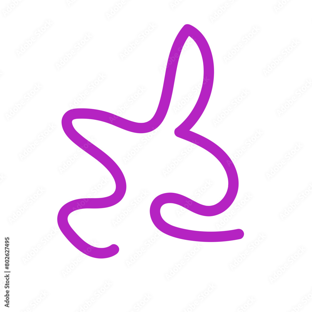 Abstract shapes squiggle lines vector 