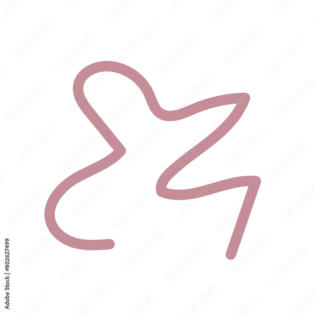 Abstract shapes squiggle lines vector Abstract shapes squiggle lines vector