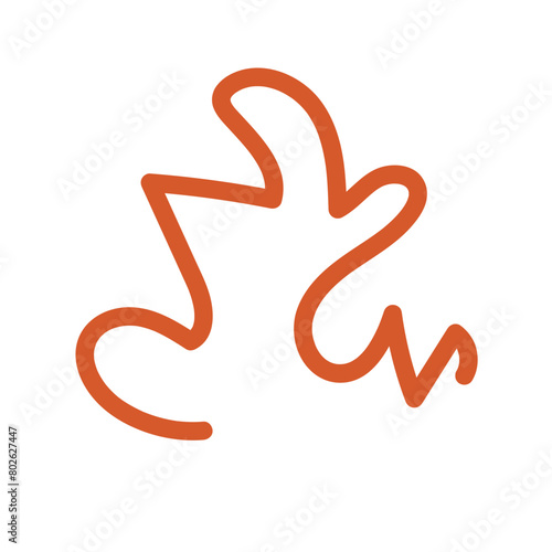 Wallpaper Mural Abstract shapes squiggle lines vector  Torontodigital.ca