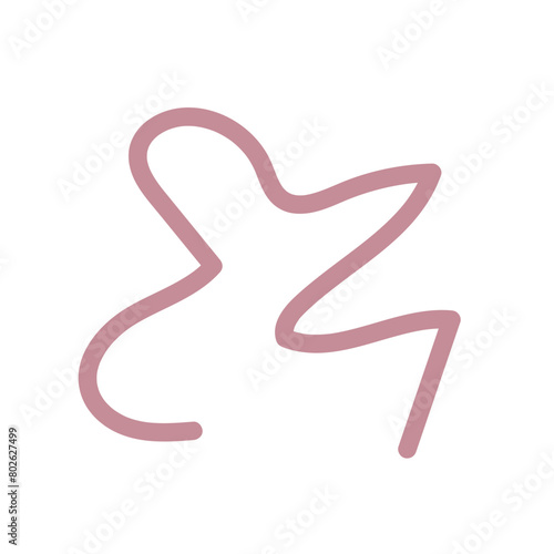 Wallpaper Mural Abstract shapes squiggle lines vector  Torontodigital.ca