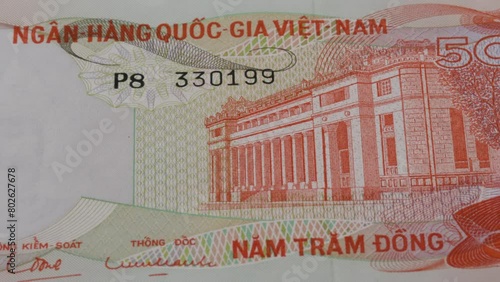 500 Vietnam dong VND note currency bill money banknote 2 photo