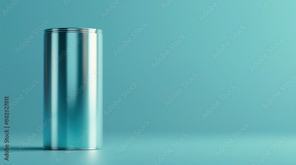 battery isolated on soft blue background. battery isolated on soft blue background.