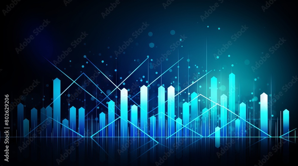 Dynamic blue graph illustrating impressive business growth trends
Dynamic blue graph illustrating impressive business growth trends