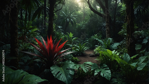 tropical forest in the jungle