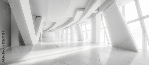 This image showcases a bright and spacious white room featuring numerous large windows  allowing natural light to fill the space.