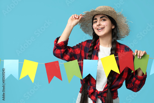 Beautiful young happy woman...