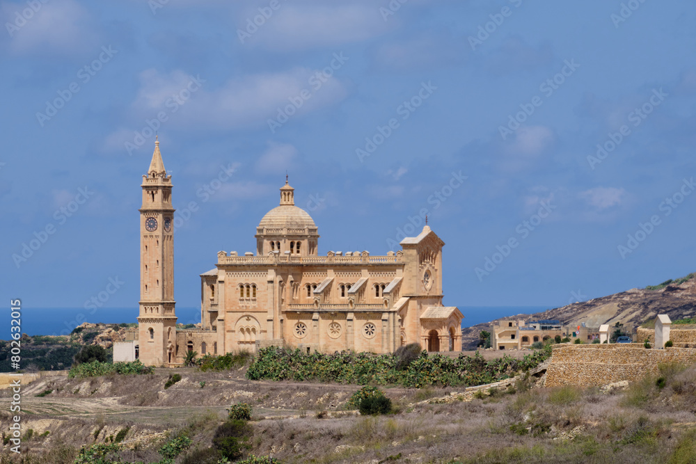 Basilica of the National Shrine of the Blessed Virgin of Ta' Pinu is a Roman Catholic minor basilica and national shrine - Gharb, Malta