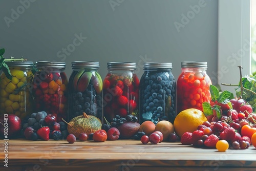 Fruit preserving jars 