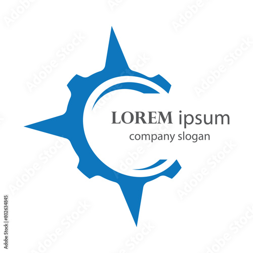 ancient compass logo design