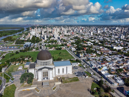 aerial view of San Nicolas de los Arroyos in Buenos Aires