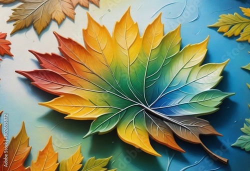 Oil painting Design a stylized leaf logo with intr (5)