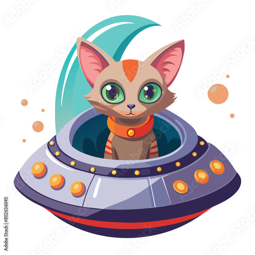 Navigating the Skies Understanding the Attitude of a Cat-like Alien aboard an Aircraft