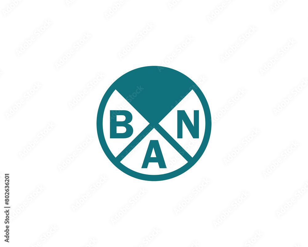 BAN logo design vector template BAN logo design vector template