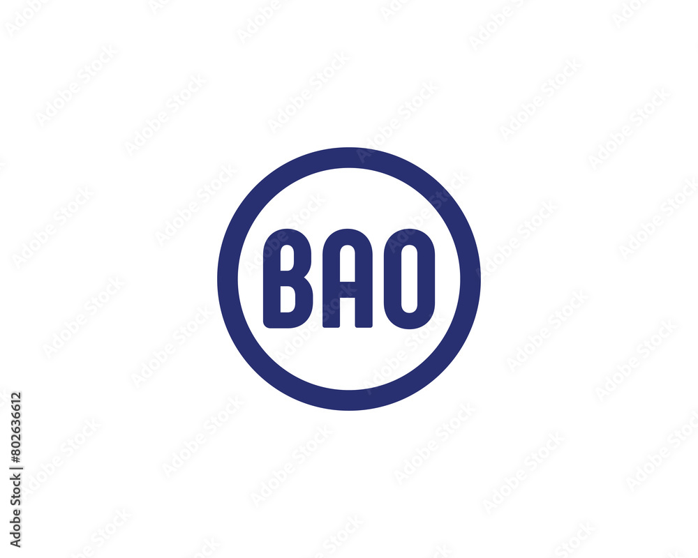 BAO logo design vector template BAO logo design vector template