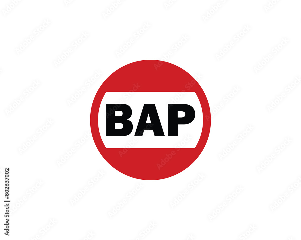 BAP logo design vector template BAP logo design vector template