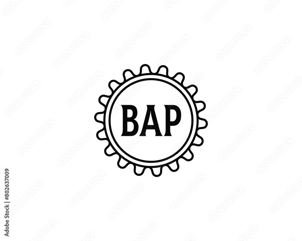 BAP logo design vector template BAP logo design vector template