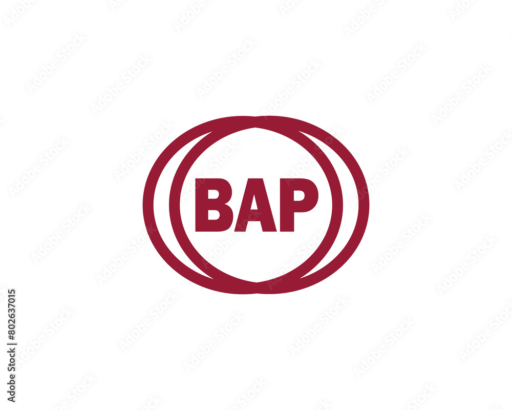 BAP logo design vector template BAP logo design vector template