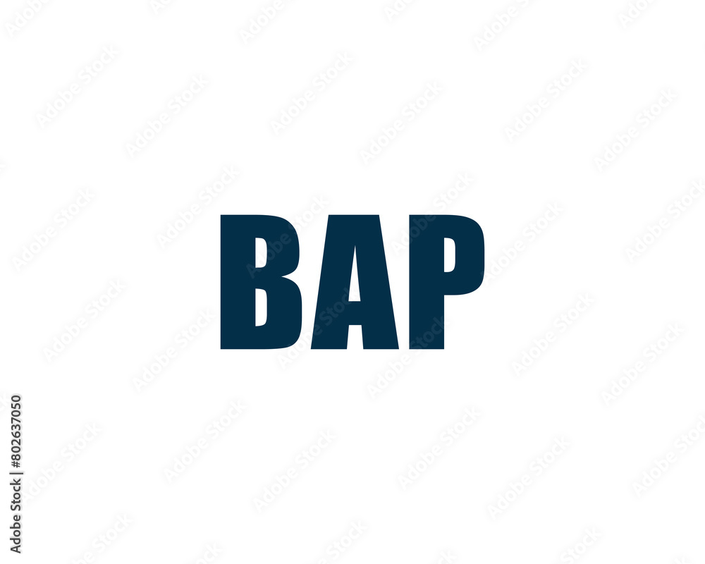 Obraz premium BAP logo design vector template