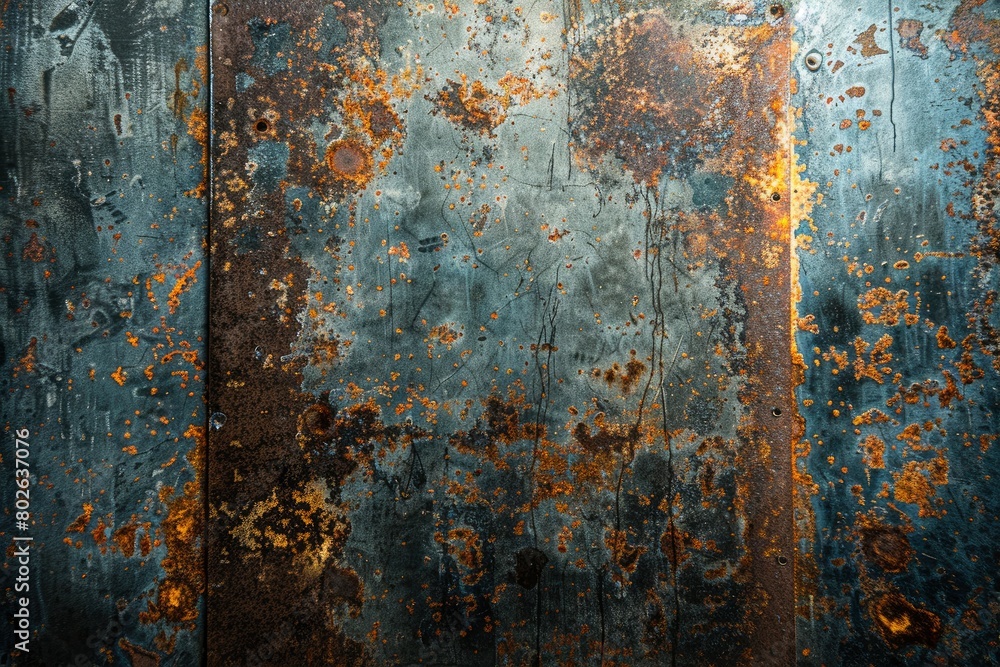Grunge metal background, rusty steel texture - generative ai Grunge metal background, rusty steel texture - generative ai