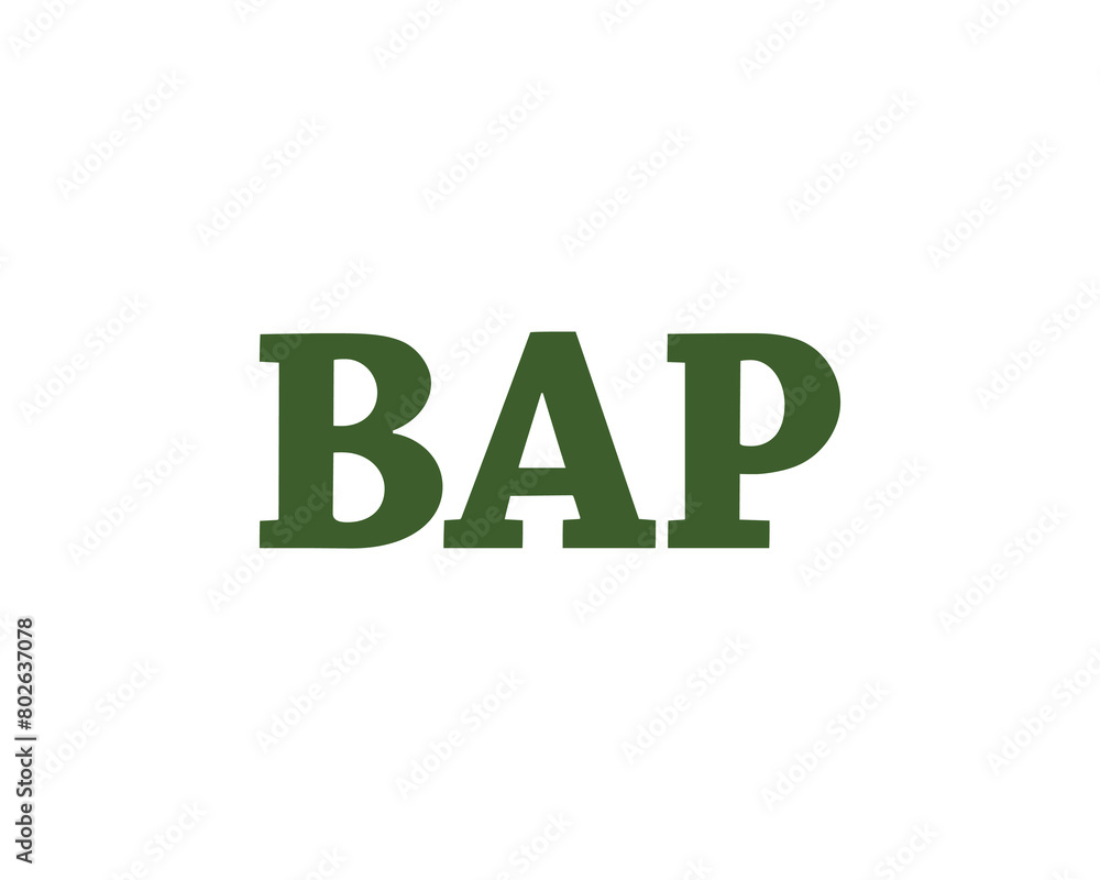 BAP logo design vector template BAP logo design vector template