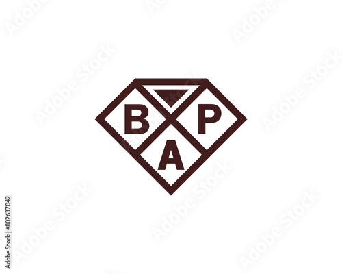 BAP logo design vector template