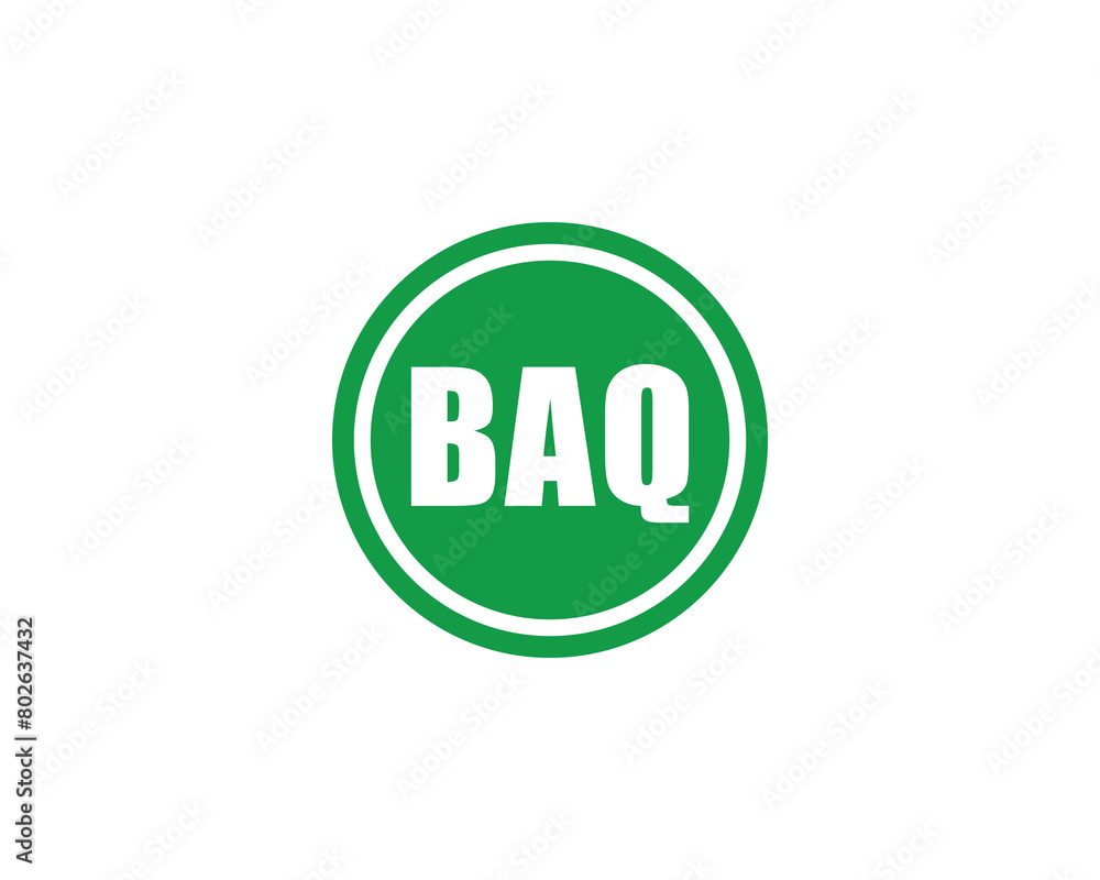 BAQ logo design vector template BAQ logo design vector template