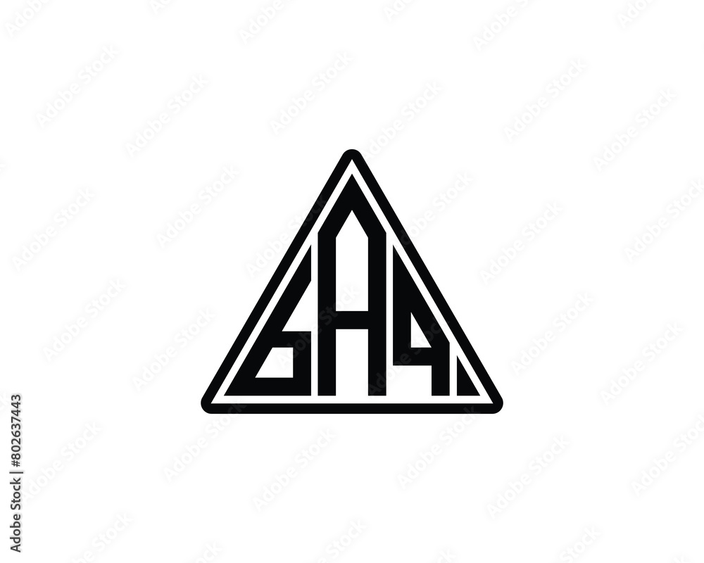 BAQ logo design vector template BAQ logo design vector template