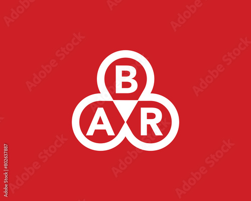 BAR logo design vector template