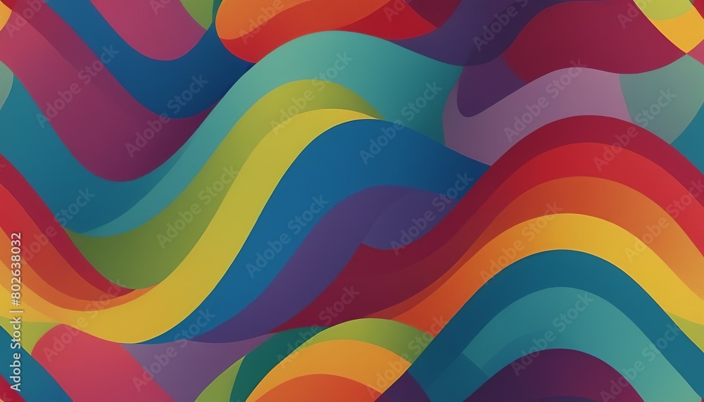 Rhythm and Color: A High-Detail Illustration of Abstract Colorful Background with Wavy Lines and Spots Rhythm and Color: A High-Detail Illustration of Abstract Colorful Background with Wavy Lines and Spots