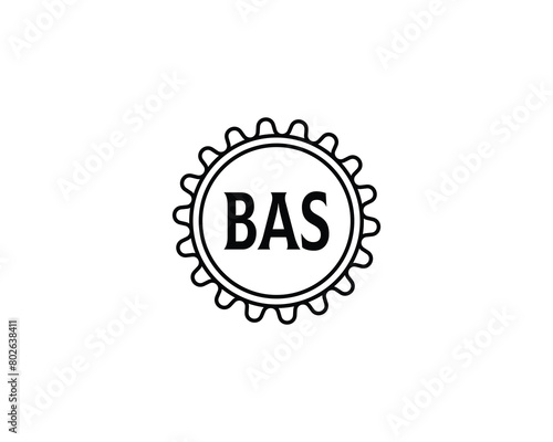 BAS logo design vector template