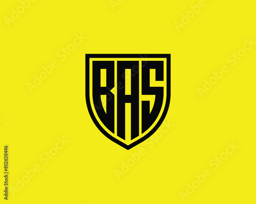 BAS logo design vector template