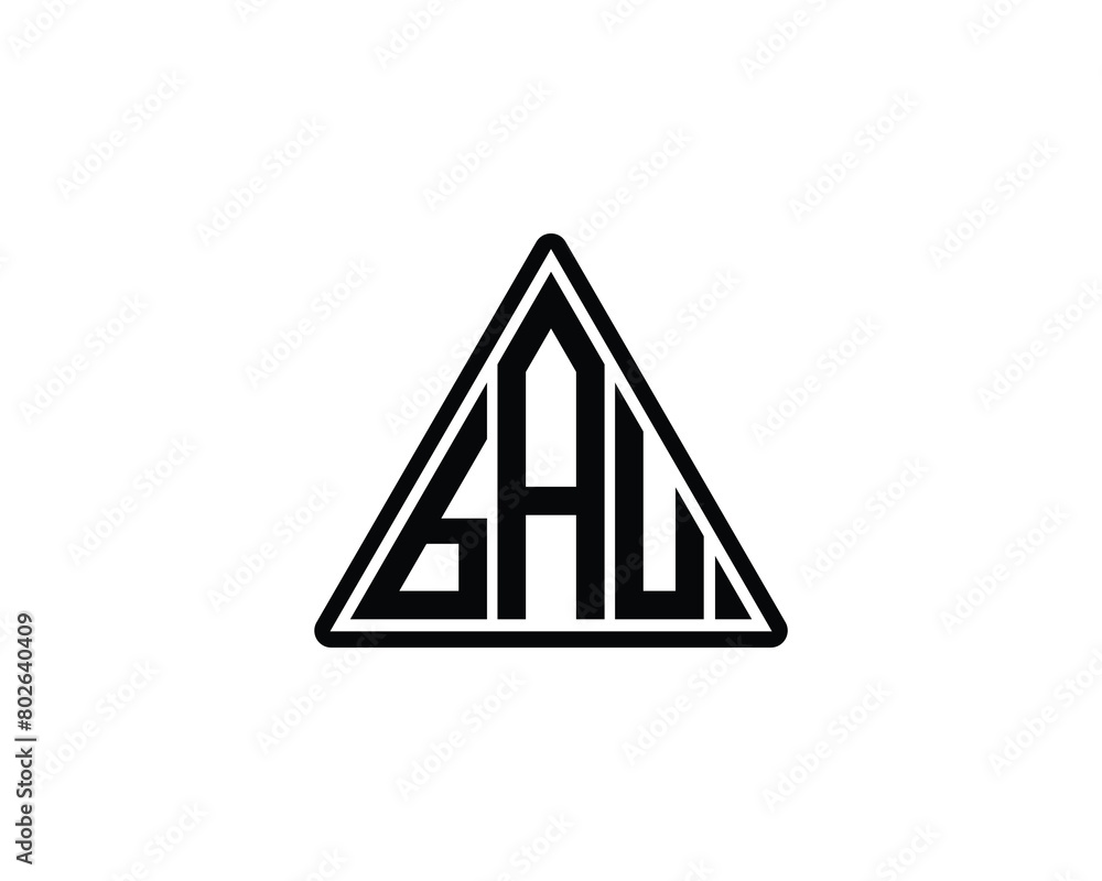 BAU logo design vector template BAU logo design vector template