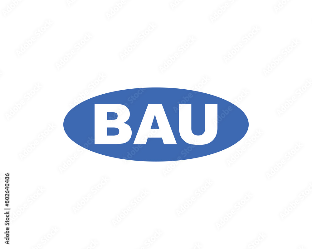 Obraz premium BAU logo design vector template