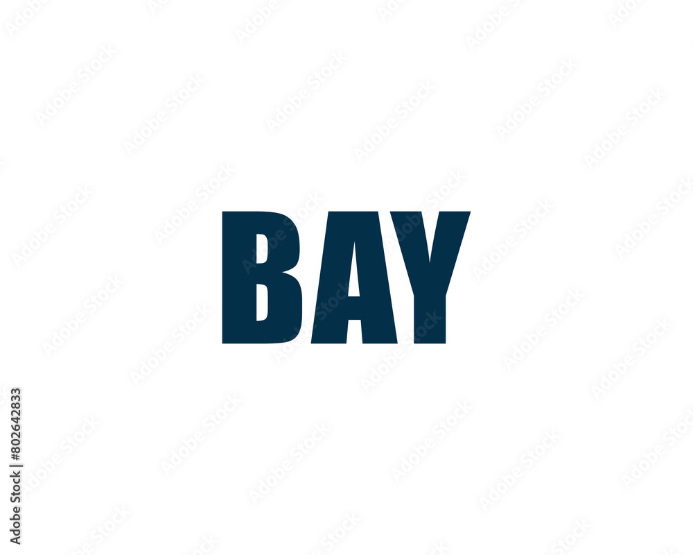 Fototapeta premium BAY logo design vector template