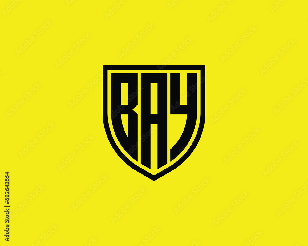 BAY logo design vector template BAY logo design vector template