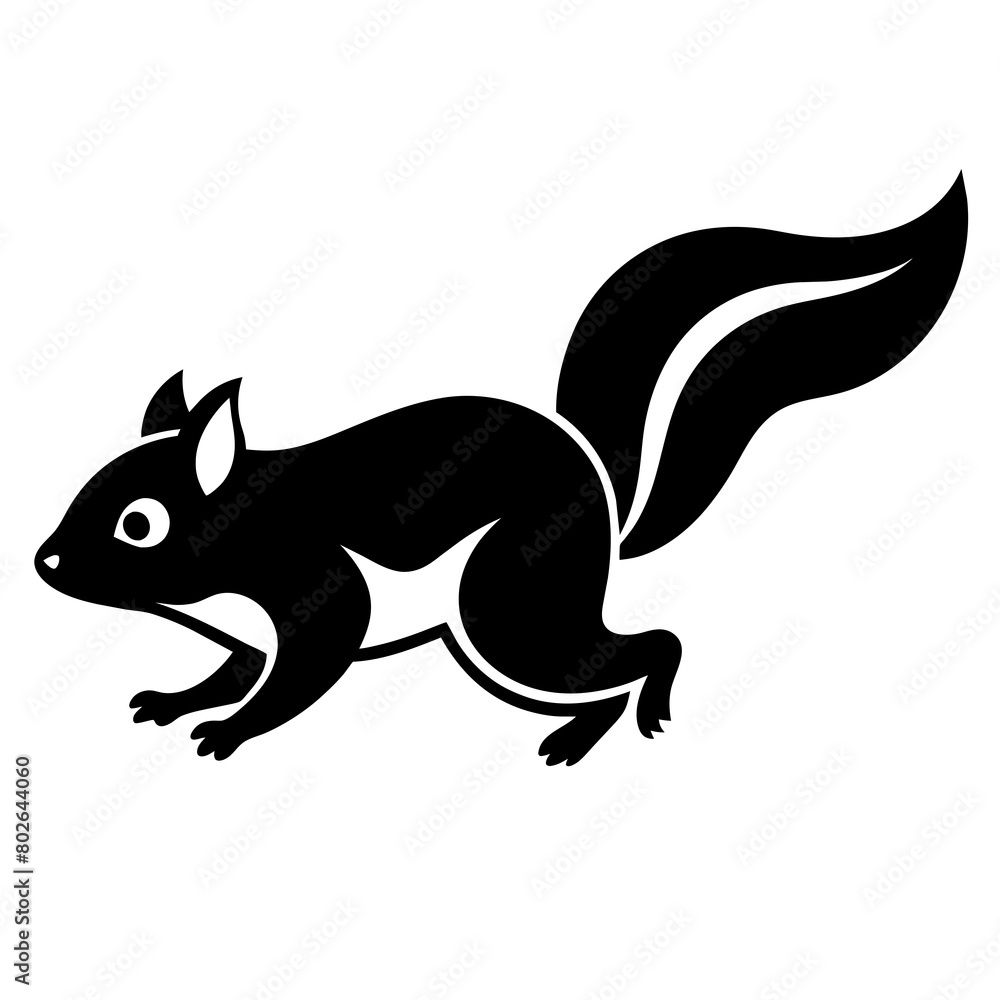 Flying squirrel vector icon