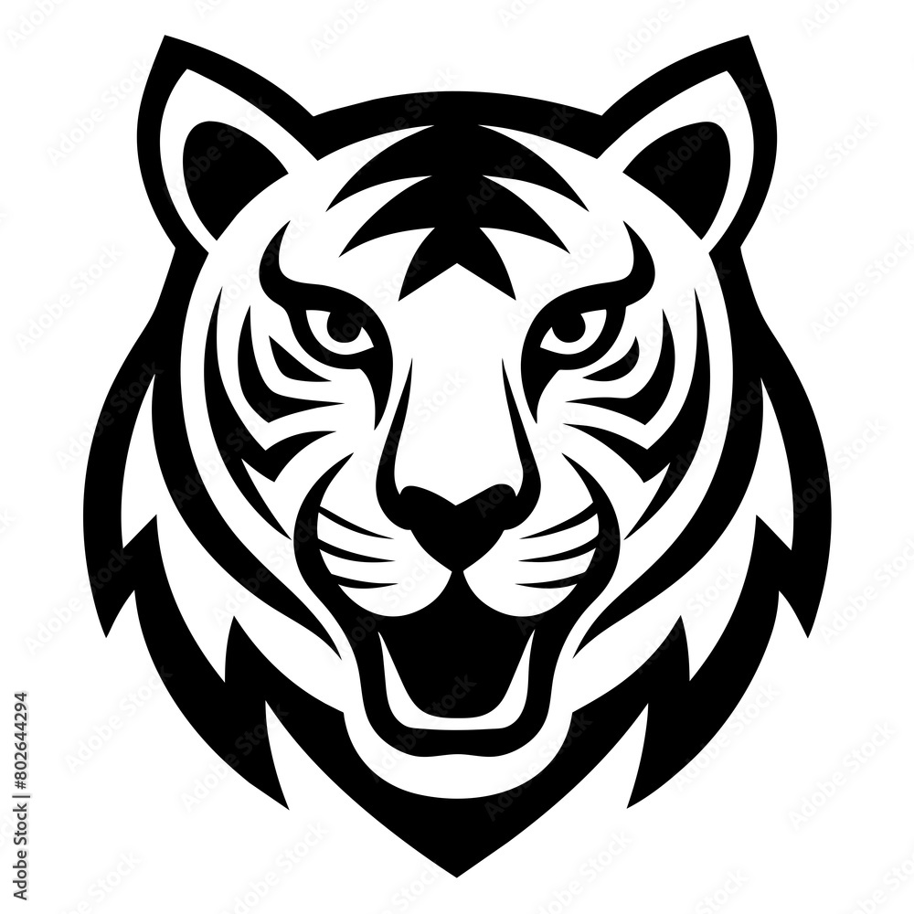 Animal tiger head illustration art Animal tiger head illustration art