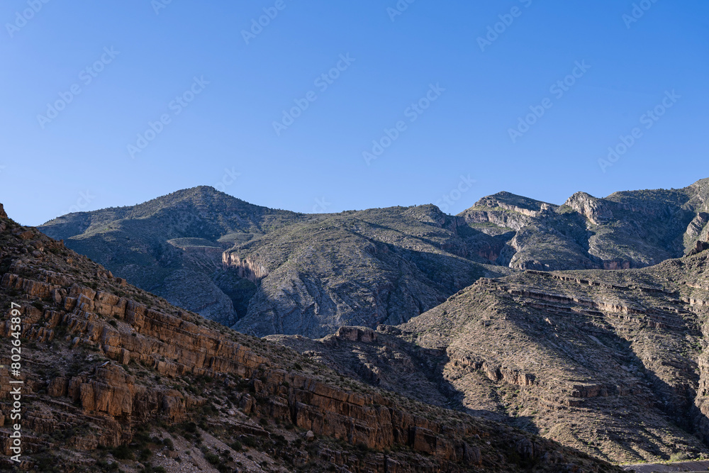Fototapeta premium Rock formations in the Virgin River Gorge in NW Arizona