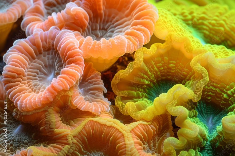 macro photography of marine corals macro photography of marine corals