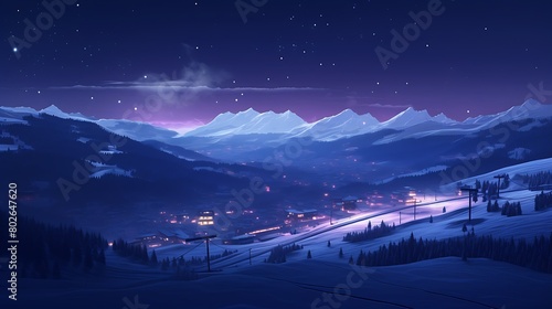 winter mountain landscape